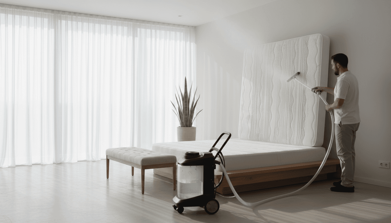 Professionele matrasreiniging met extractietechniek