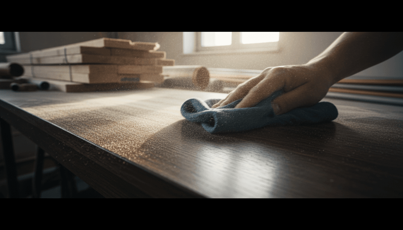 Verwijdering van bouwstof en stof na renovatie