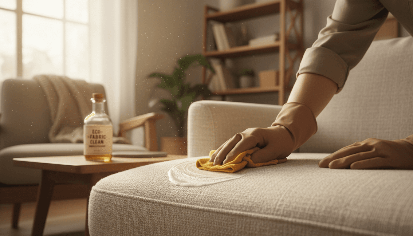 Professionele bankstelreiniging met gespecialiseerde schoonmaakmiddelen