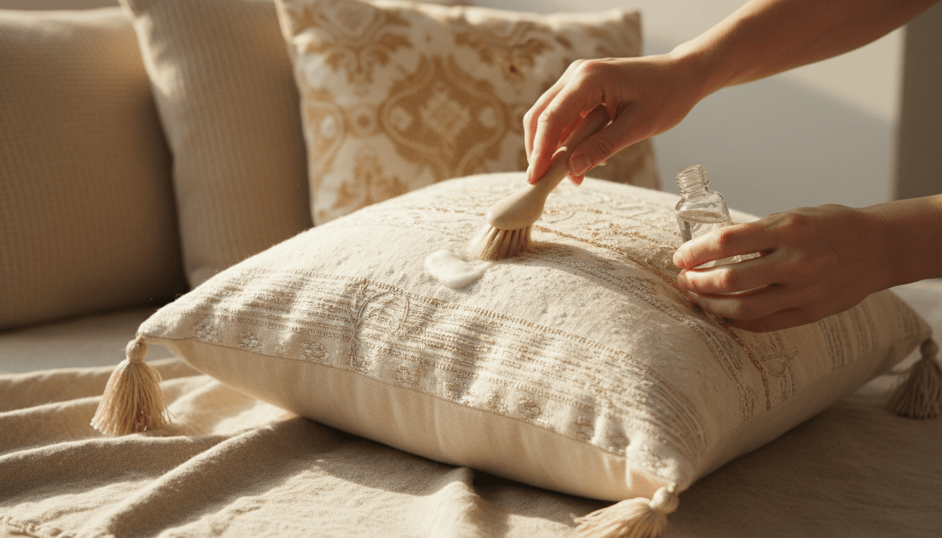 Professionele kussenreiniging voor decoratieve en slaapkussens