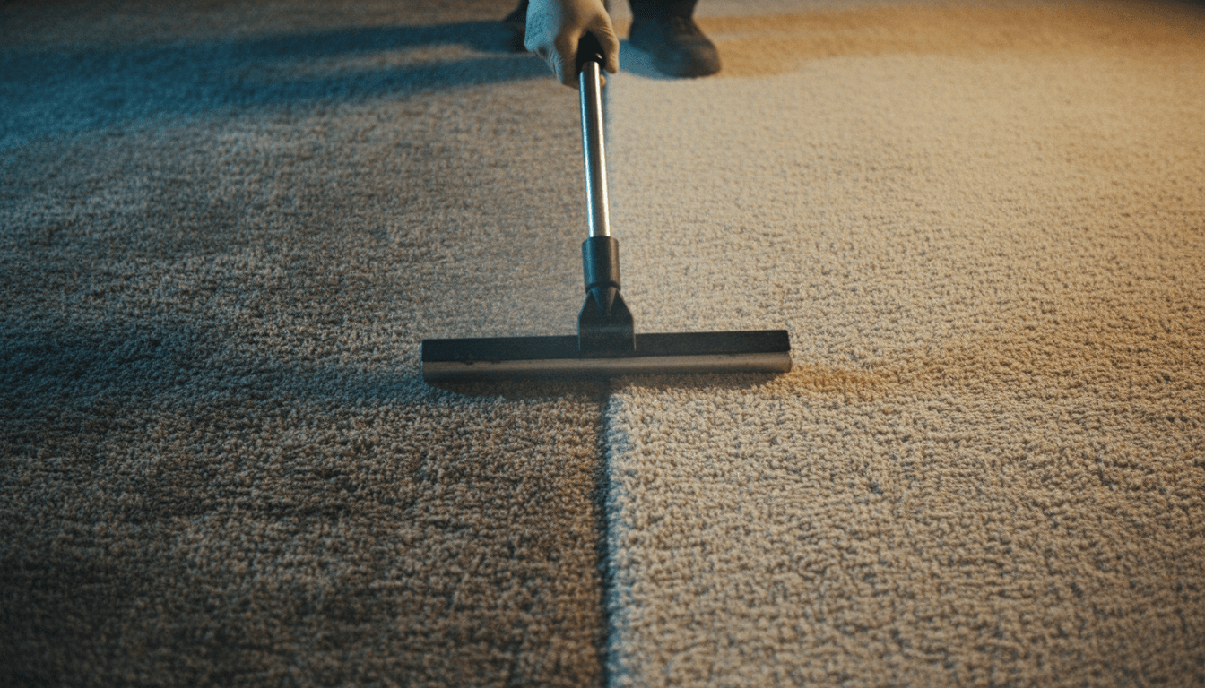 Professionele tapijtreinigingservice in huiskamer